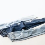 Jeans Selection. - Jeans on White Background